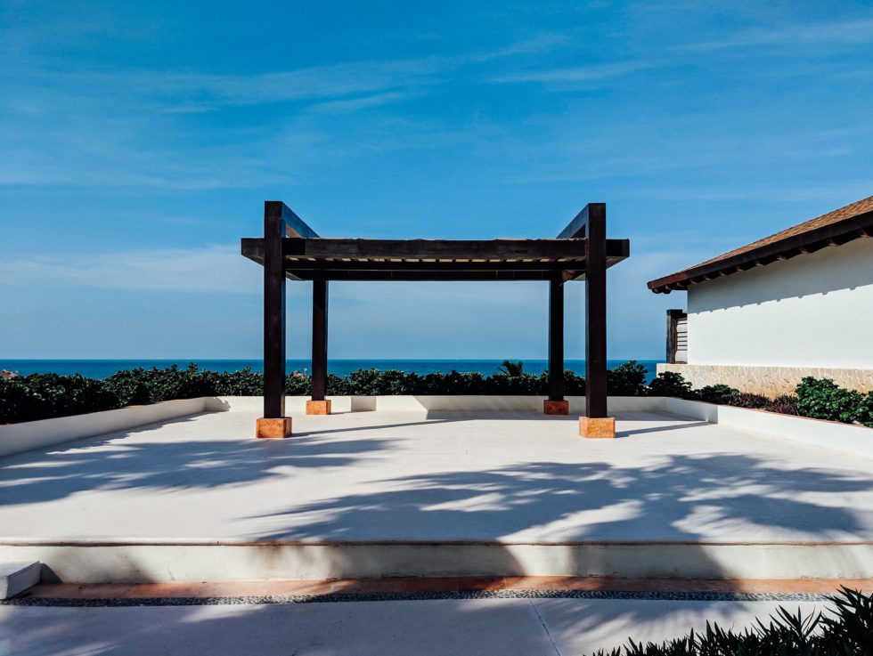 steel pergola